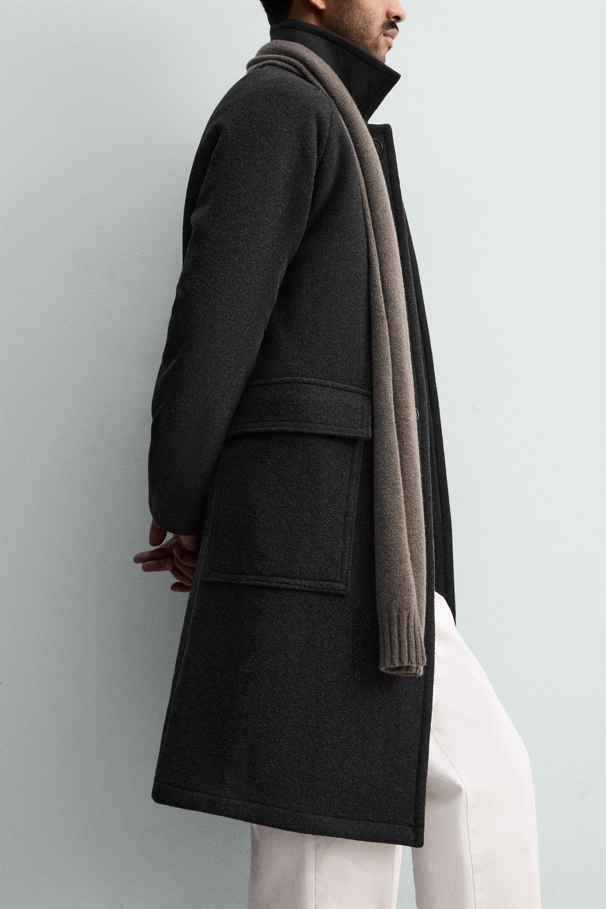 WOOL BLEND COAT WITH POCKETS